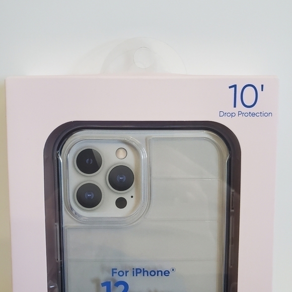 NWT Onn. Slim Rugged IPhone 12 Pro Max Clear Case - Picture 8 of 11